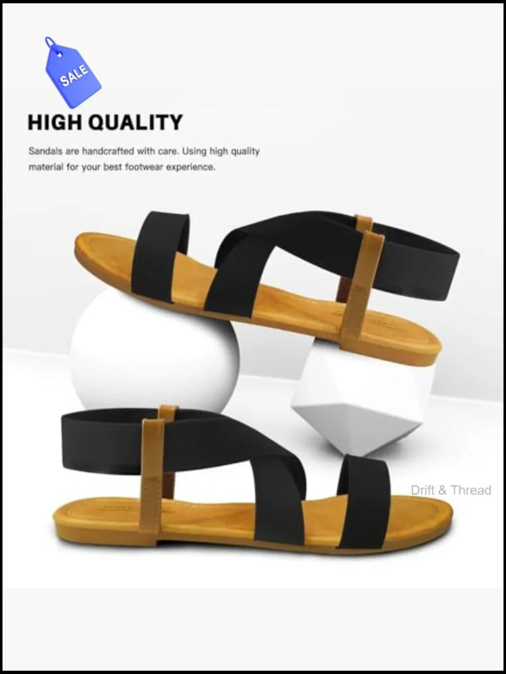 Flat Gladiator Sandals with Arch Support Slip On Comfort Casual